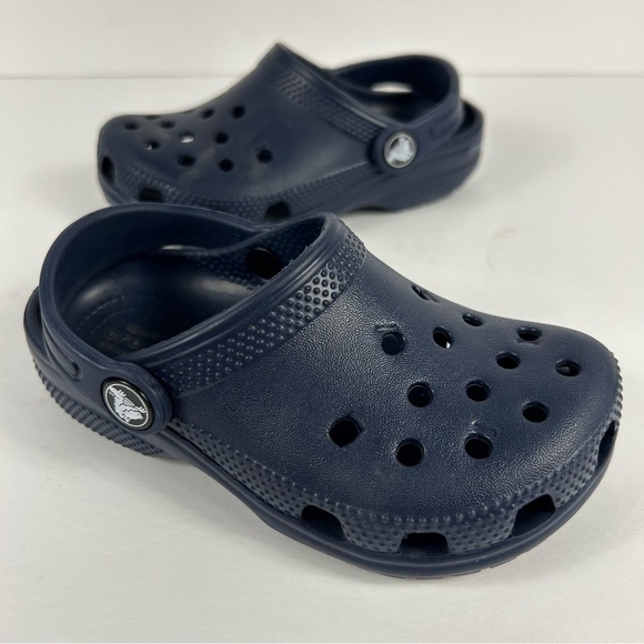 CROCS Kids Navy Blue Sandals - Picture 1 of 7